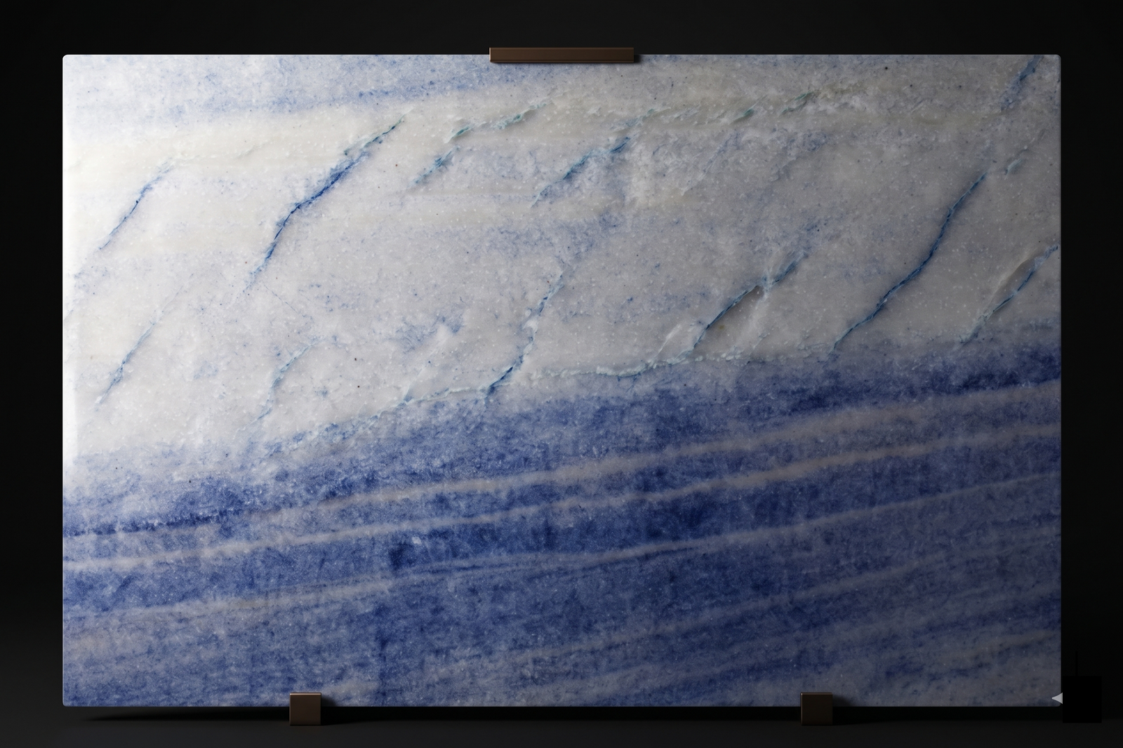 Imperial Blue quartzite slab